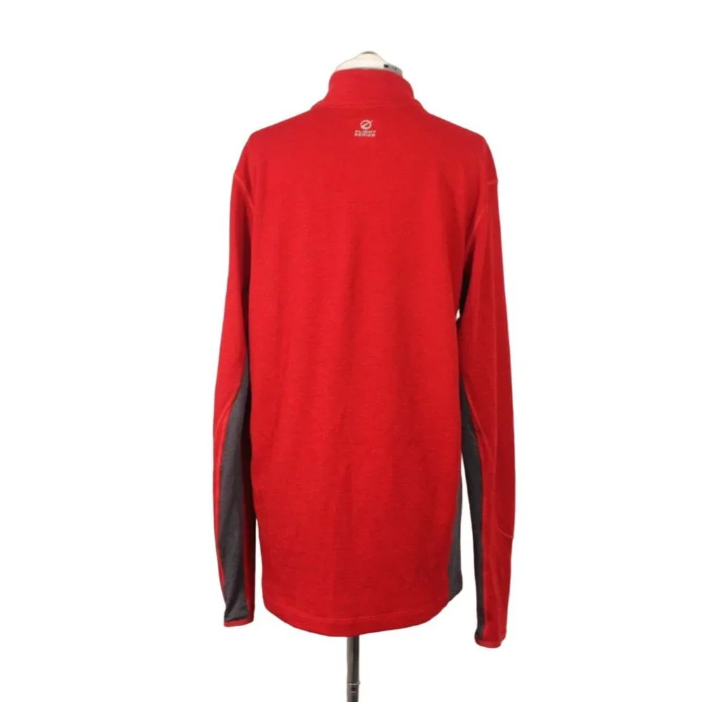 The North Face men's VaporWick wool‎ blend 1/4 zip pullover sweatshirt L